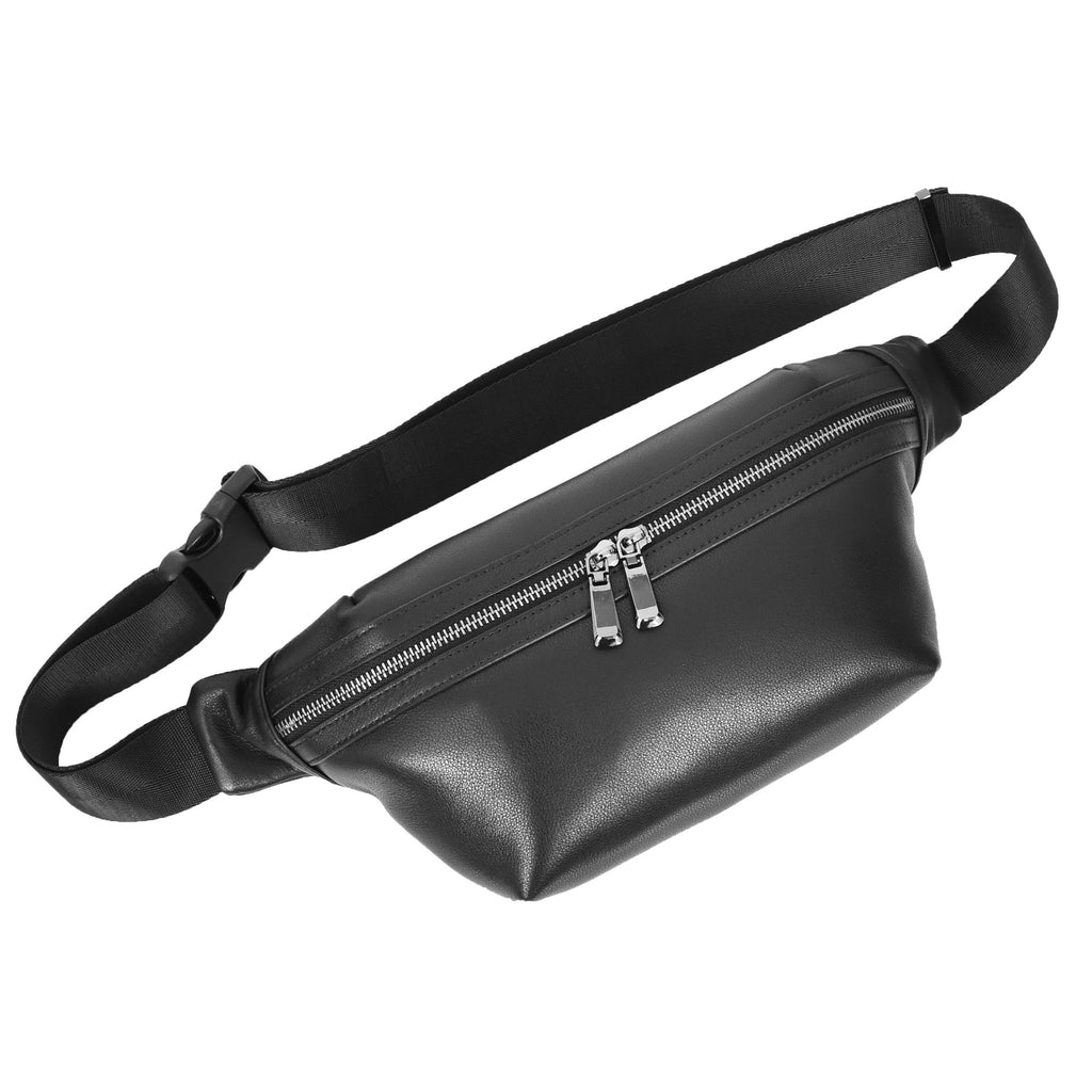 Cargoclip Genuine Leather Waist pack Bum Organiser Bag Black-1