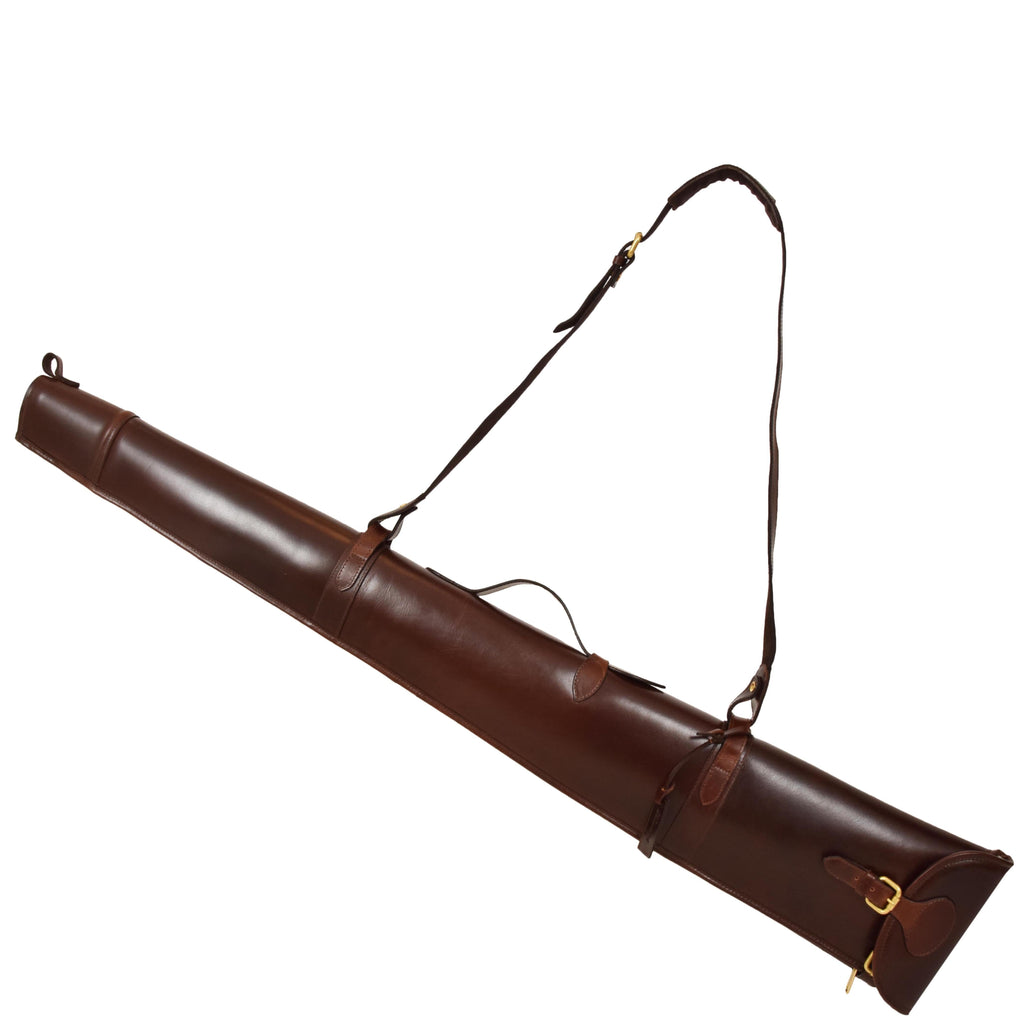 DR699 Leather Gun Slip with Shoulder Strap Brown-1