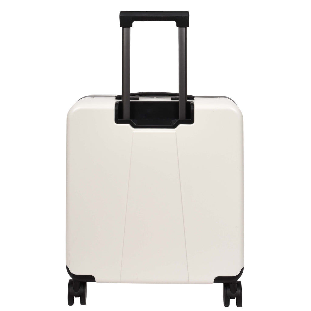 DR696 Four Wheeled Pilot Case Hard Shell Lightweight Cabin Bag White-2