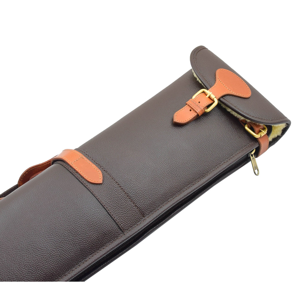 DR699 Leather Gun Slip with Shoulder Strap Brown/ Tan-3