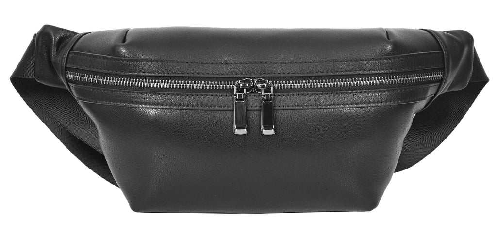 Cargoclip Genuine Leather Waist pack Bum Organiser Bag Black-6