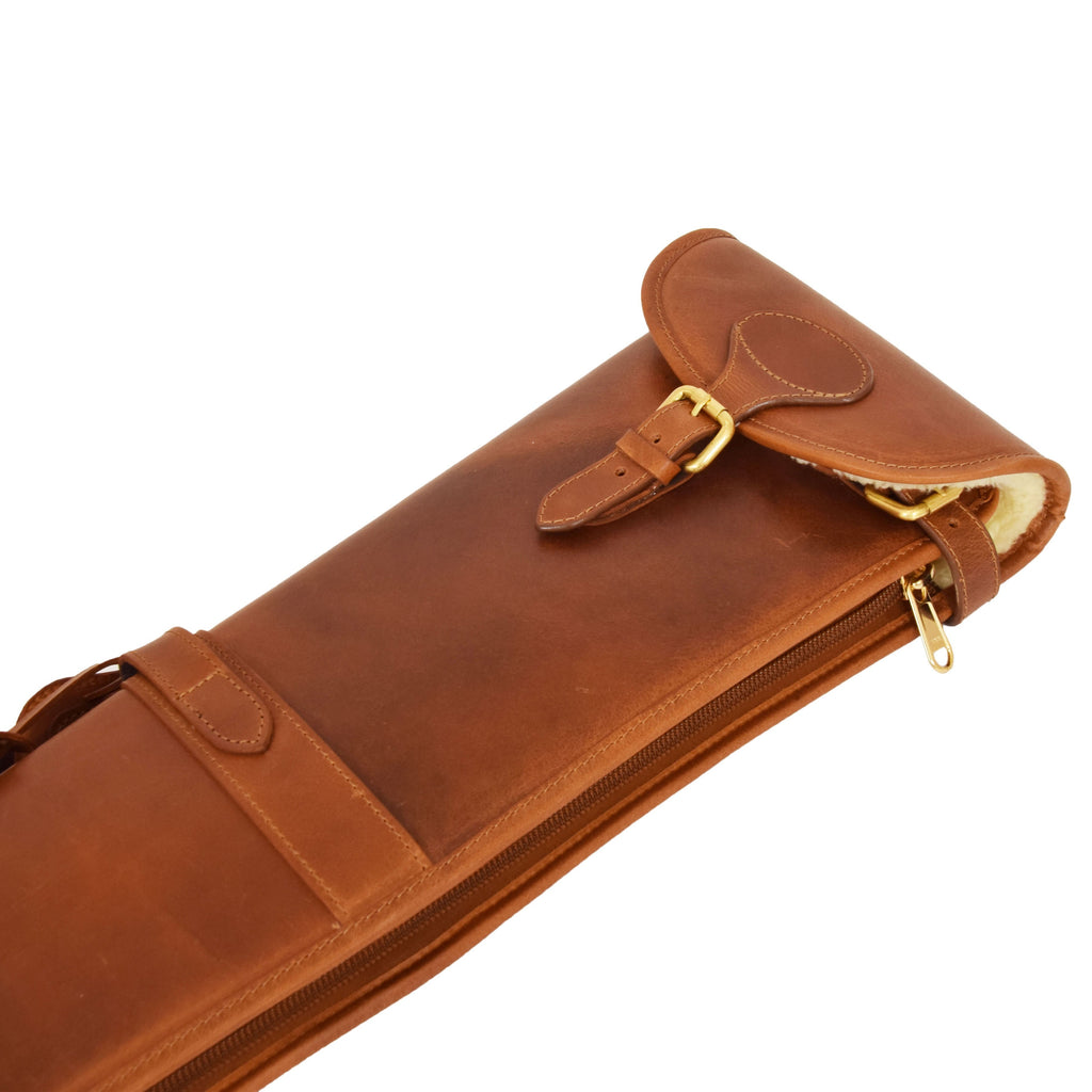 DR699 Leather Gun Slip with Shoulder Strap Tan-6