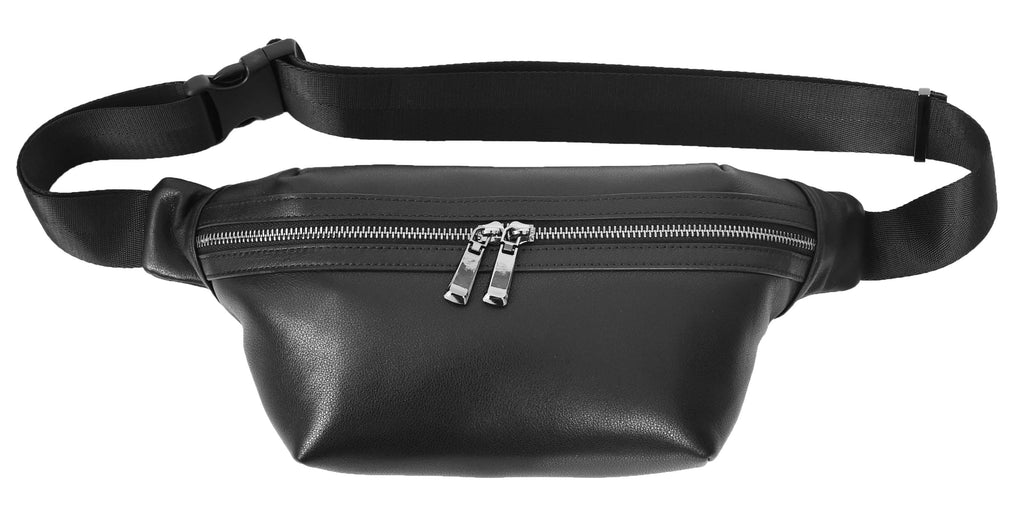 Cargoclip Genuine Leather Waist pack Bum Organiser Bag Black-7