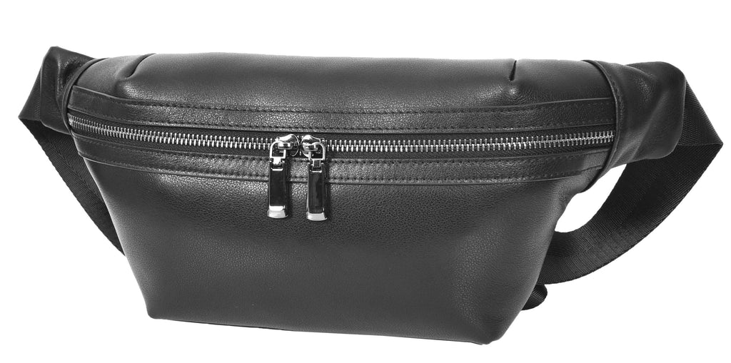 Cargoclip Genuine Leather Waist pack Bum Organiser Bag Black-8