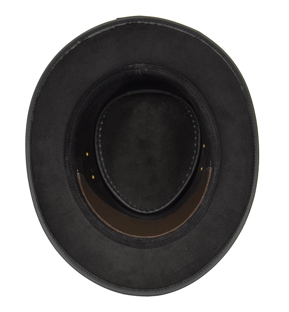 DR398 Original Australian Leather Cowboy Hat Black 3