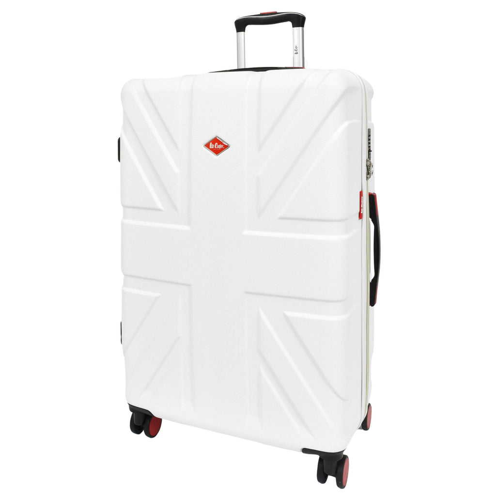 DR631 Hard Shell Four Spinner Wheeled Travel Suitcases White 2