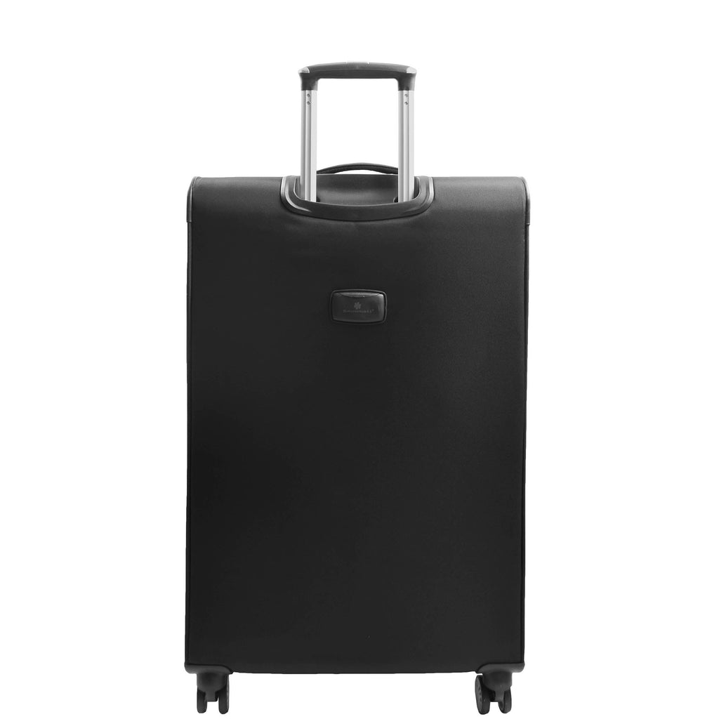 DR644 Soft Luggage Four Wheeled Suitcase With TSA Lock Black 3