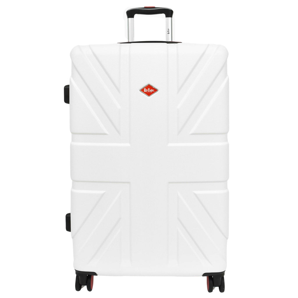 DR631 Hard Shell Four Spinner Wheeled Travel Suitcases White 3