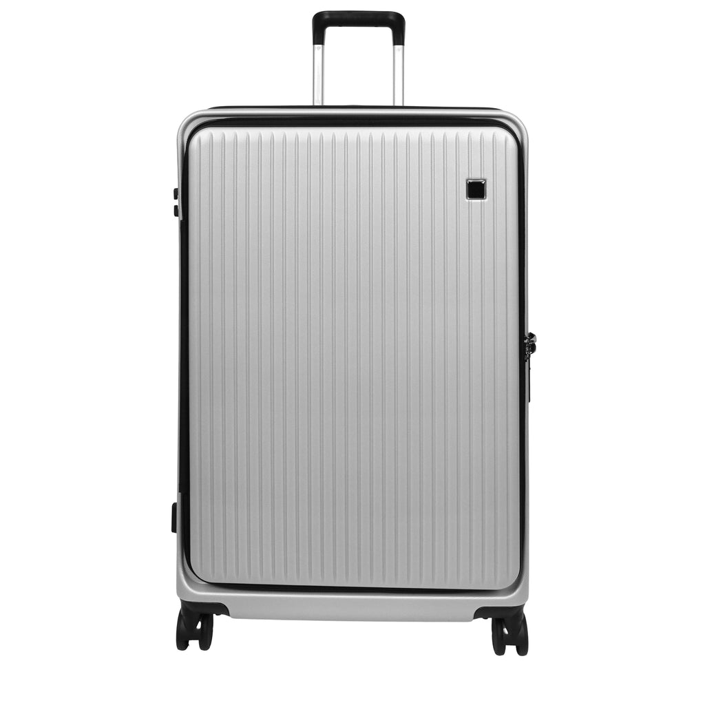 DR692 Four Wheel Suitcase Hard Shell Luggage Silver-3