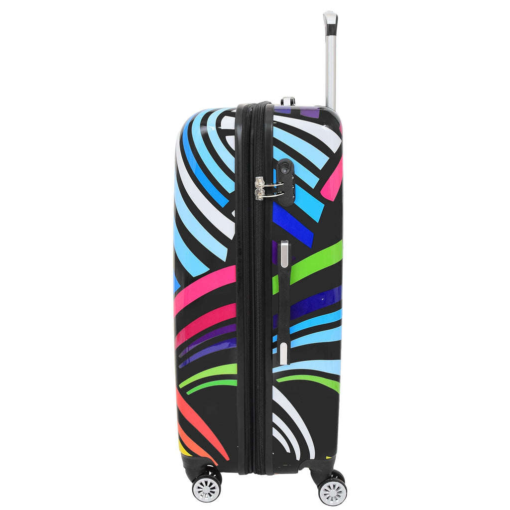 DR622 Lightweight Four Wheeled Luggage With Multi-Hearts Print 4