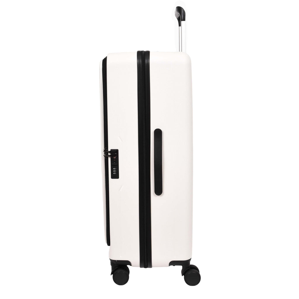 DR692 Four Wheel Suitcase Hard Shell Luggage White-8