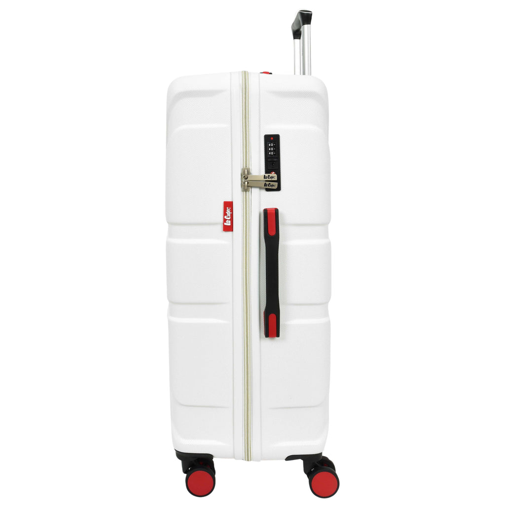 DR631 Hard Shell Four Spinner Wheeled Travel Suitcases White 4