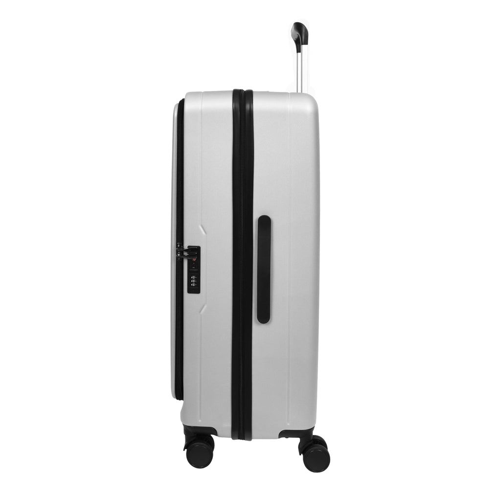 DR692 Four Wheel Suitcase Hard Shell Luggage Silver-4