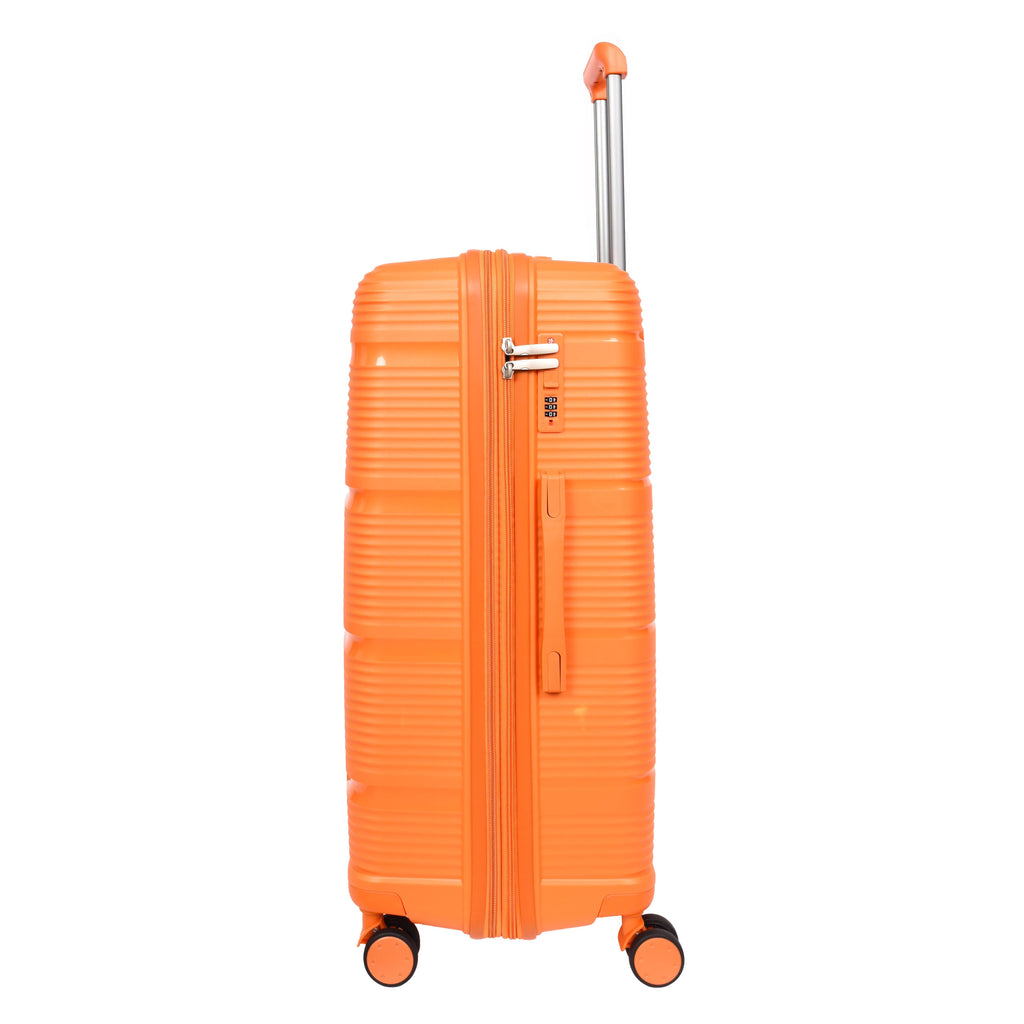 DR690 Four Wheel Expandable Suitcase Hard Shell Luggage Orange-3