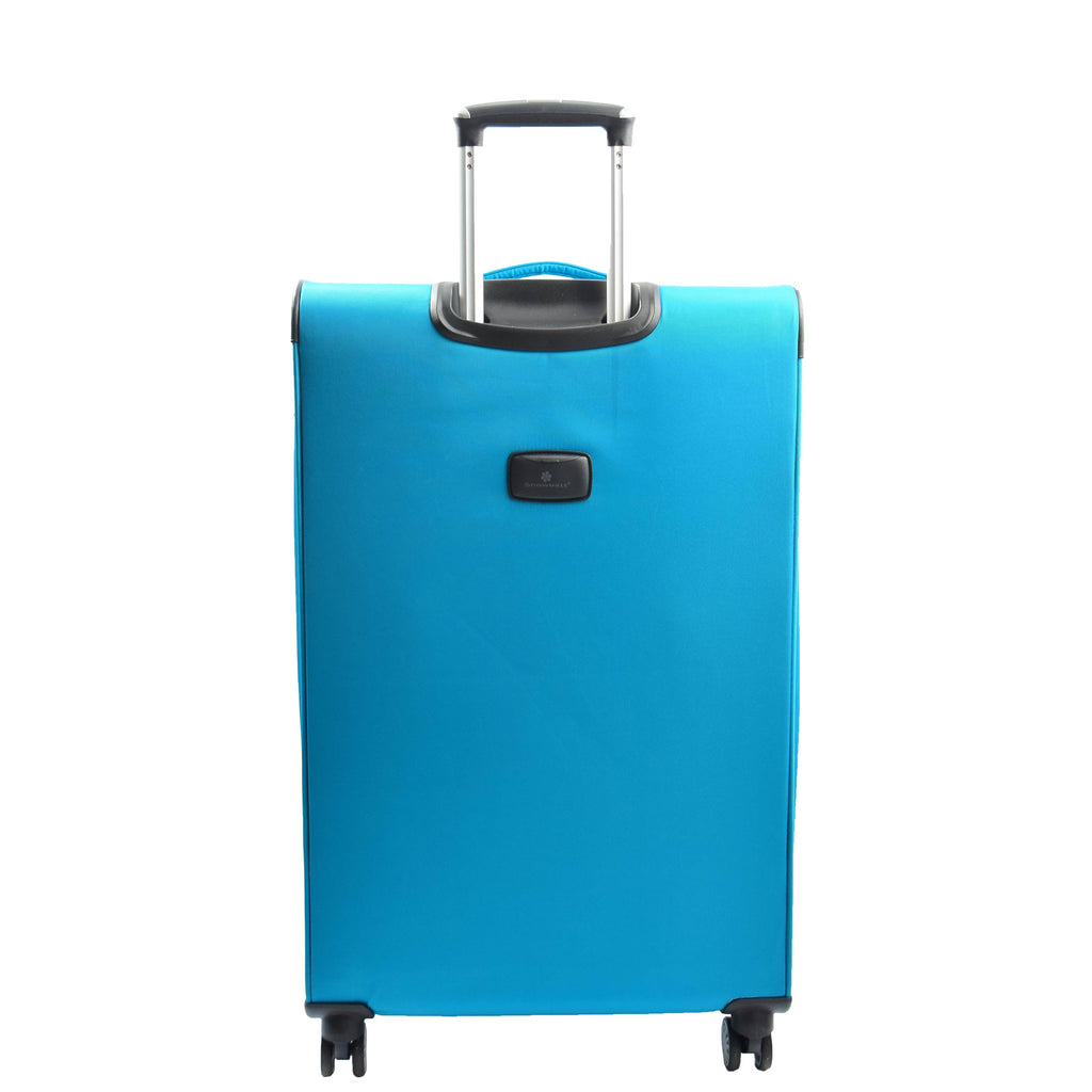 DR644 Soft Luggage Four Wheeled Suitcase With TSA Lock Teal 4