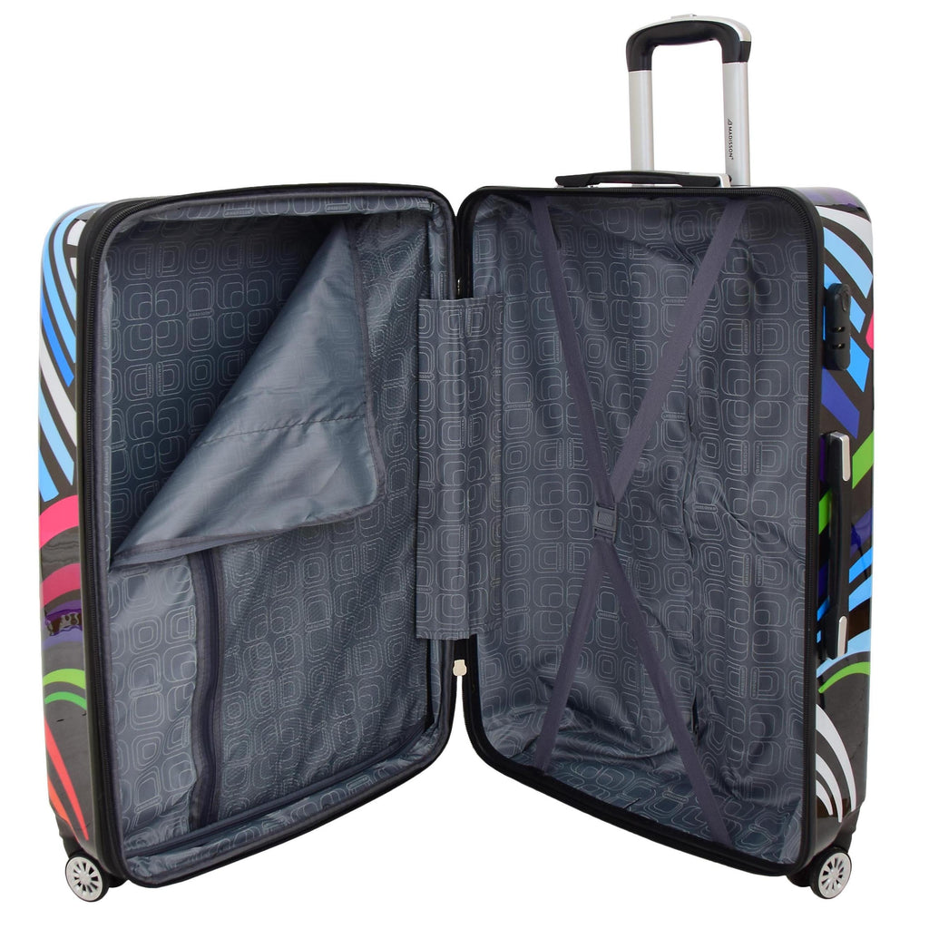 DR622 Lightweight Four Wheeled Luggage With Multi-Hearts Print 6