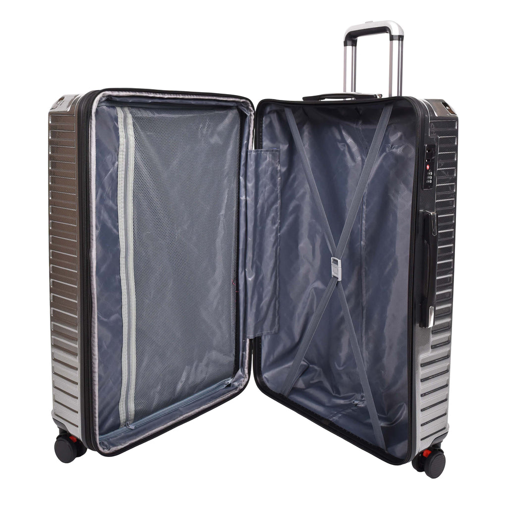 DR691 Four Wheel Suitcase Hard Shell Luggage Charcoal-9