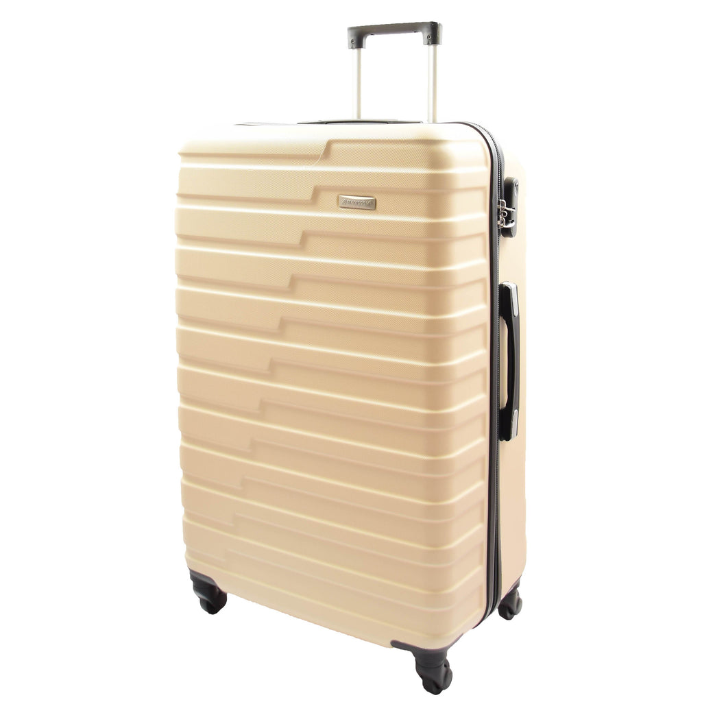 DR552 Hard Shell Four Wheel Suitcase Luggage Off White 2
