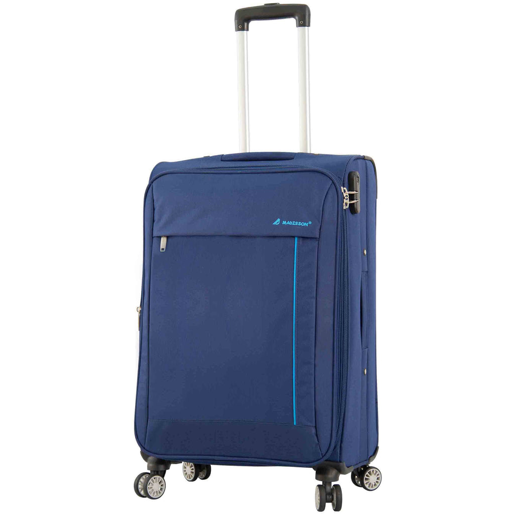 DR549 Expandable 8 Spinner Wheel Soft Luggage Navy 4