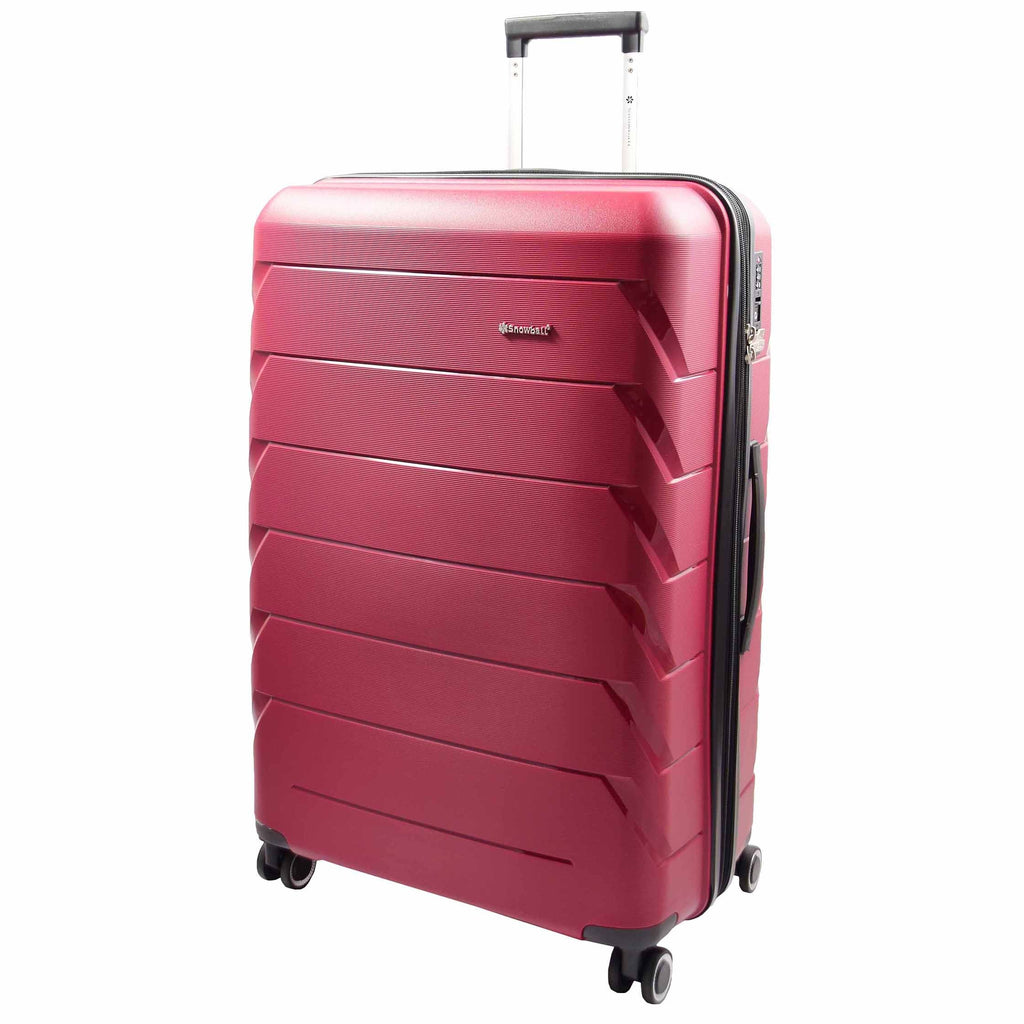 DR553 Expandable Hard Shell Luggage With 8 Spinner Wheels Burgundy 2