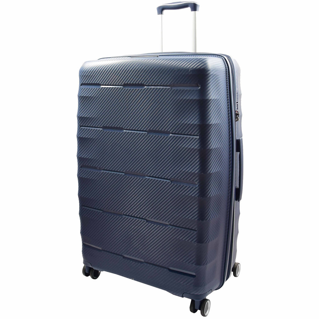 DR541 Expandable ABS Luggage With 8 Wheels Navy 2