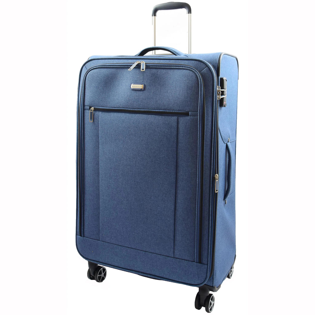 DR537 TSA Lock Four Wheel Suitcase Luggage Blue 2