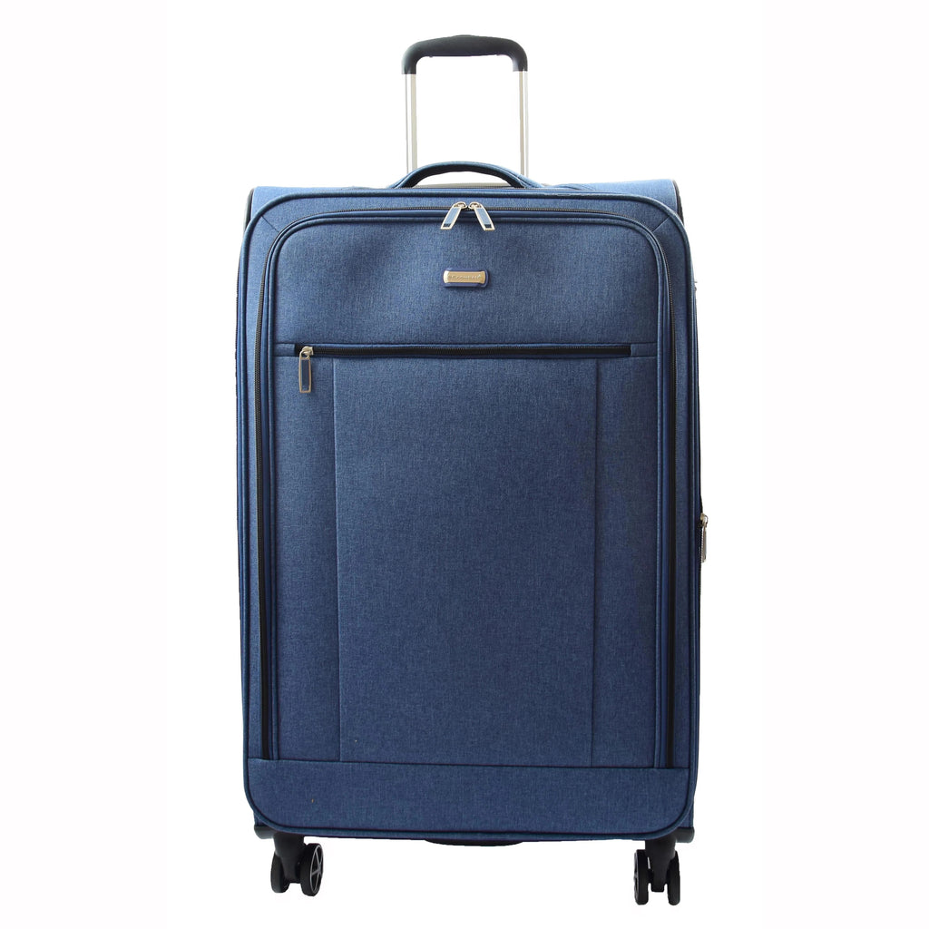 DR537 TSA Lock Four Wheel Suitcase Luggage Blue 3