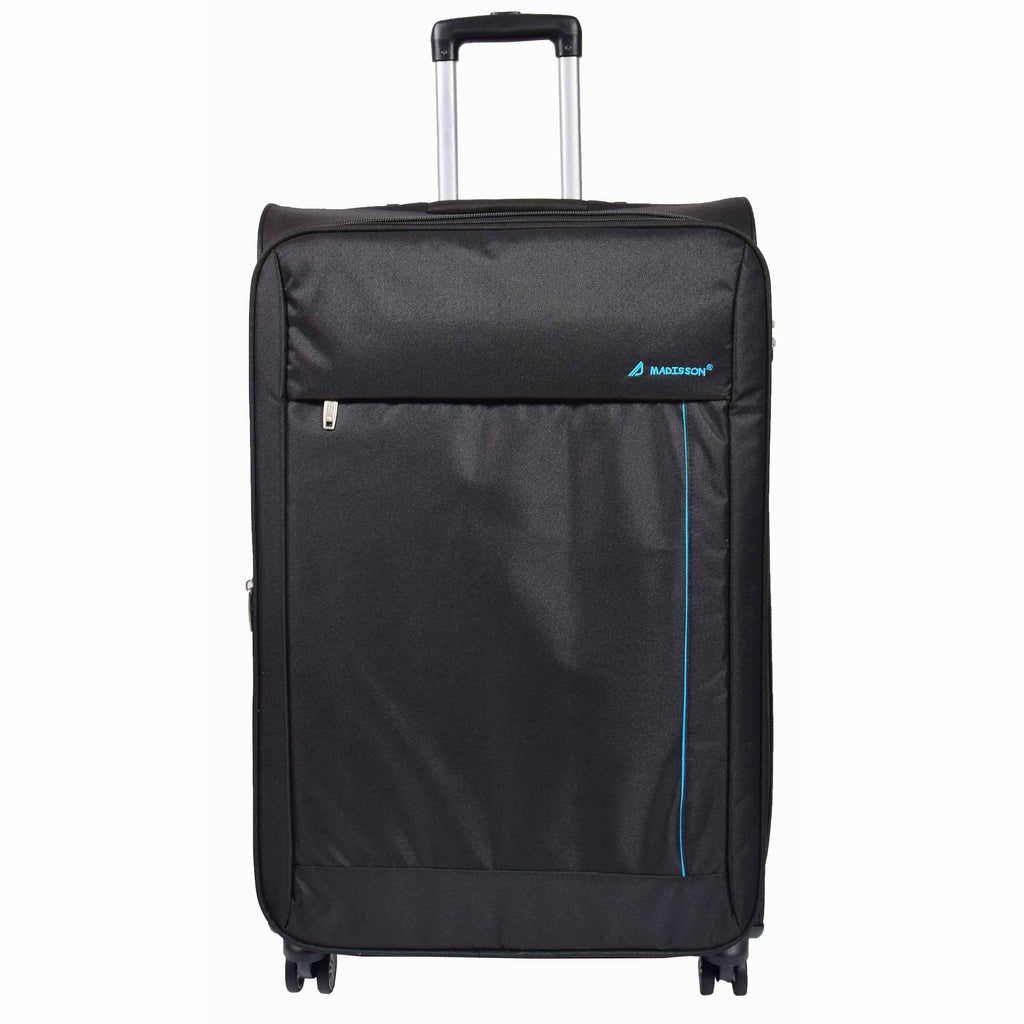 DR549 Expandable 8 Spinner Wheel Soft Luggage Black 3