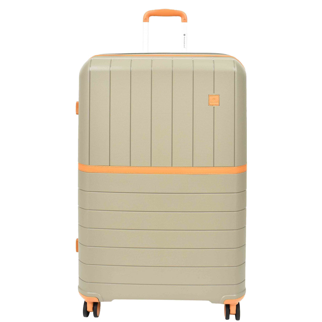 DR626 Hard Shell Expandable Suitcases Wheeled Luggage Champagne 3