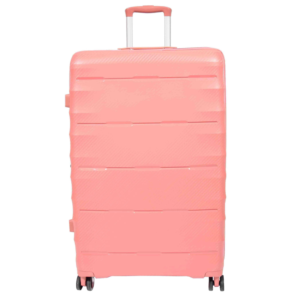 DR541 Expandable ABS Luggage With 8 Wheels Rose Gold 3