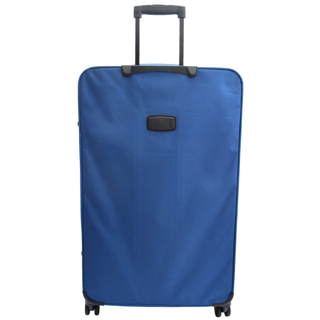 DR524 Expandable Lightweight Soft Luggage Suitcases With Four Wheels Blue 11