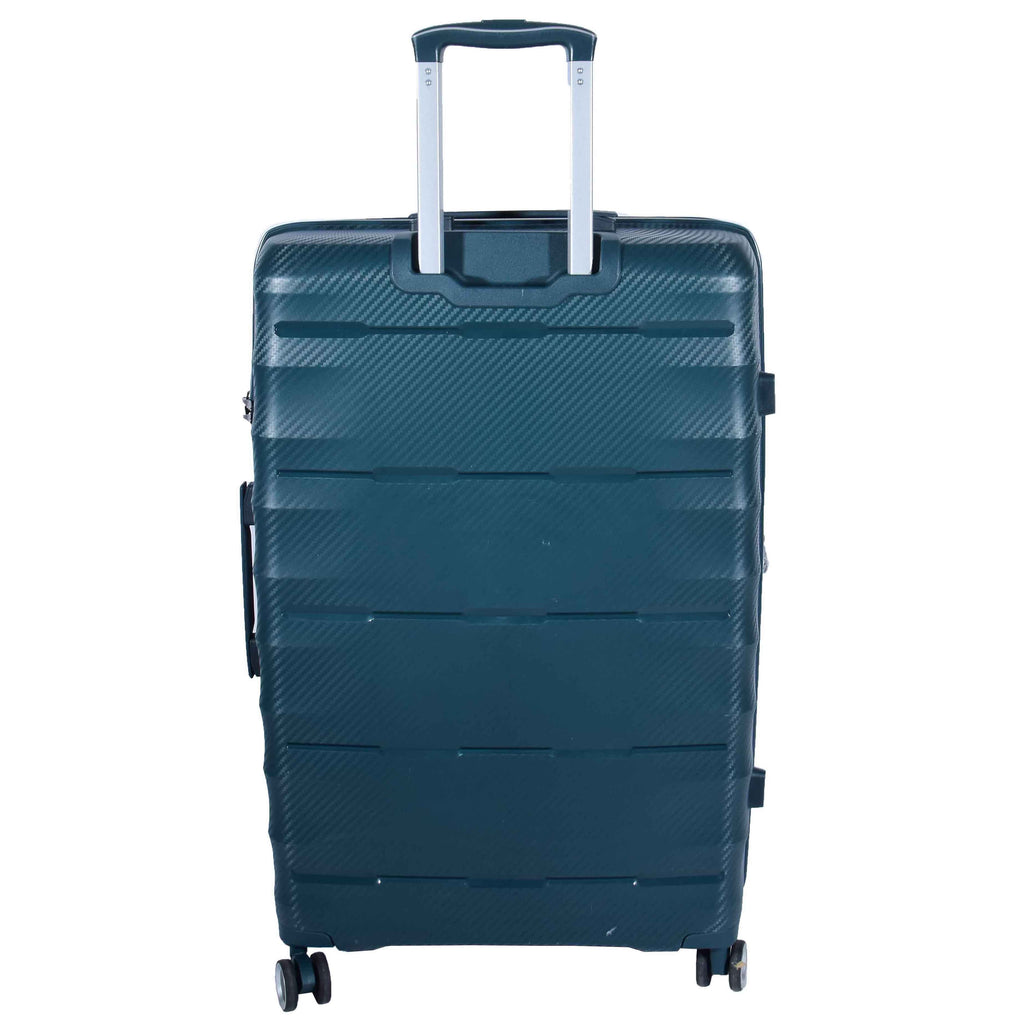 DR541 Expandable ABS Luggage With 8 Wheels Green 5