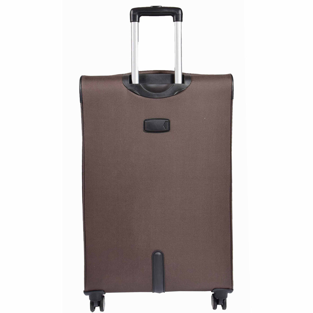 DR549 Expandable 8 Spinner Wheel Soft Luggage Brown 5
