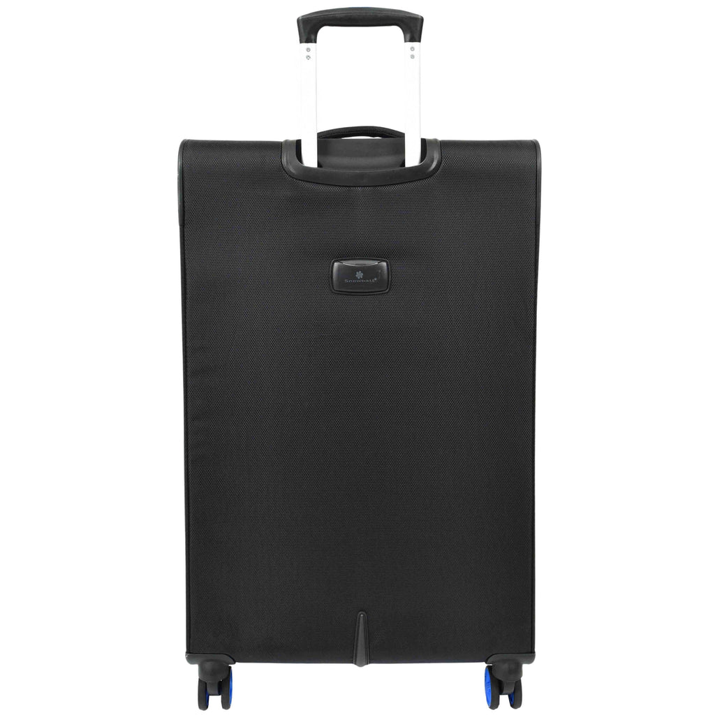 DR627 Eight Spinner Wheeled Soft Expandable Suitcase Black 5