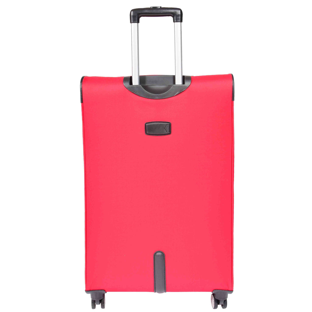 DR549 Expandable 8 Spinner Wheel Soft Luggage Red 5