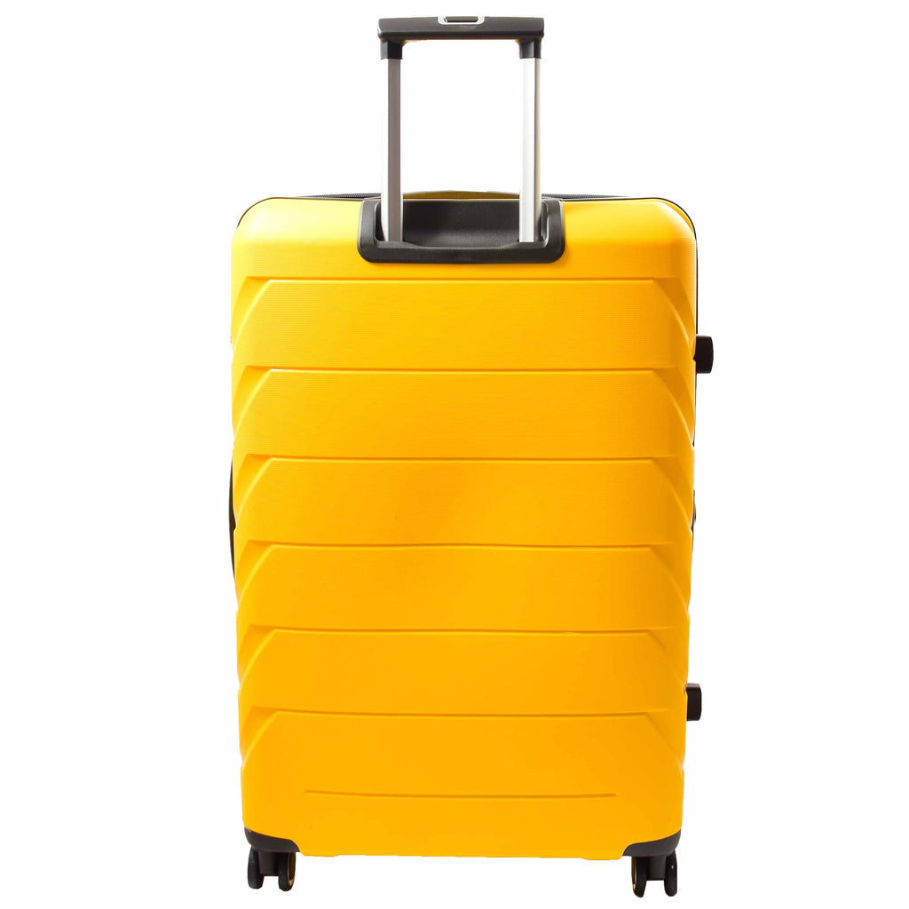 DR553 Expandable Hard Shell Luggage With 8 Spinner Wheels Yellow 4