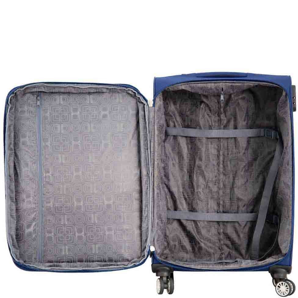 DR549 Expandable 8 Spinner Wheel Soft Luggage Navy 5