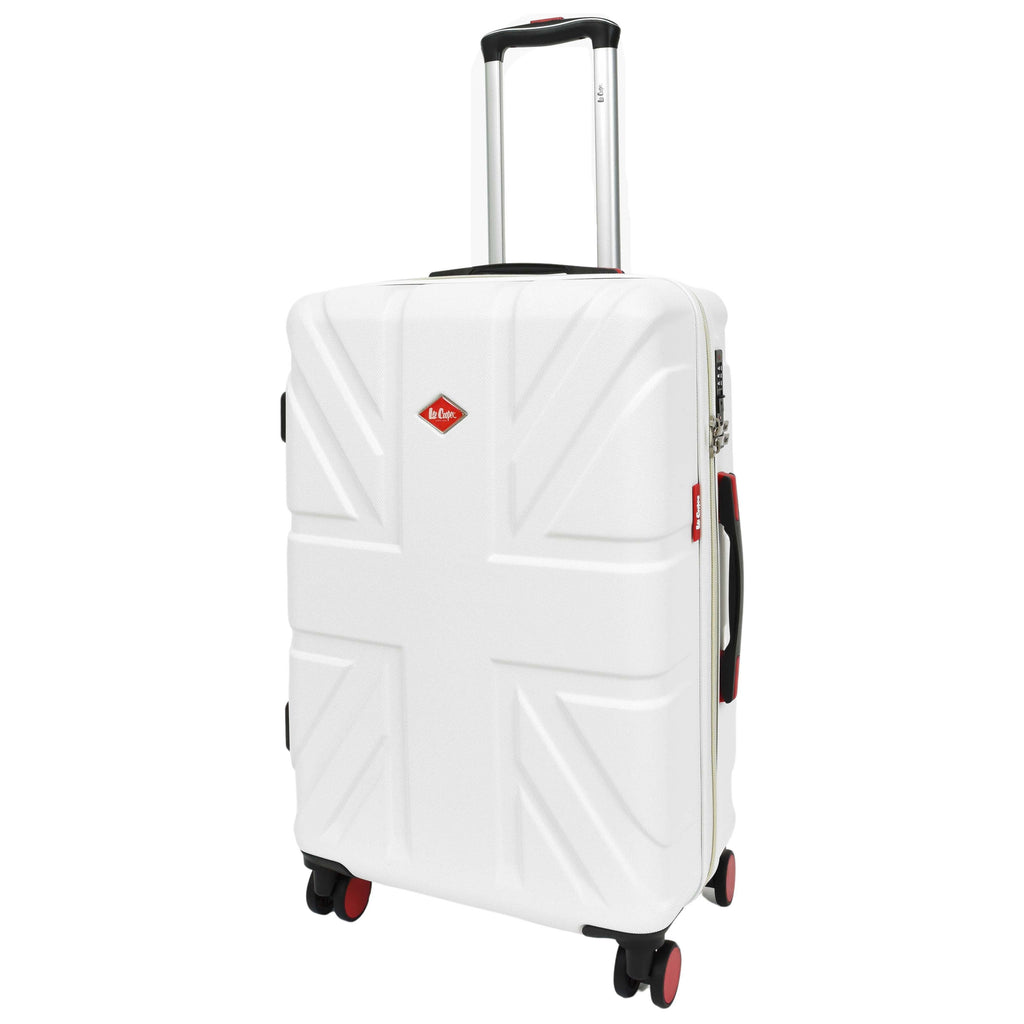 DR631 Hard Shell Four Spinner Wheeled Travel Suitcases White 7