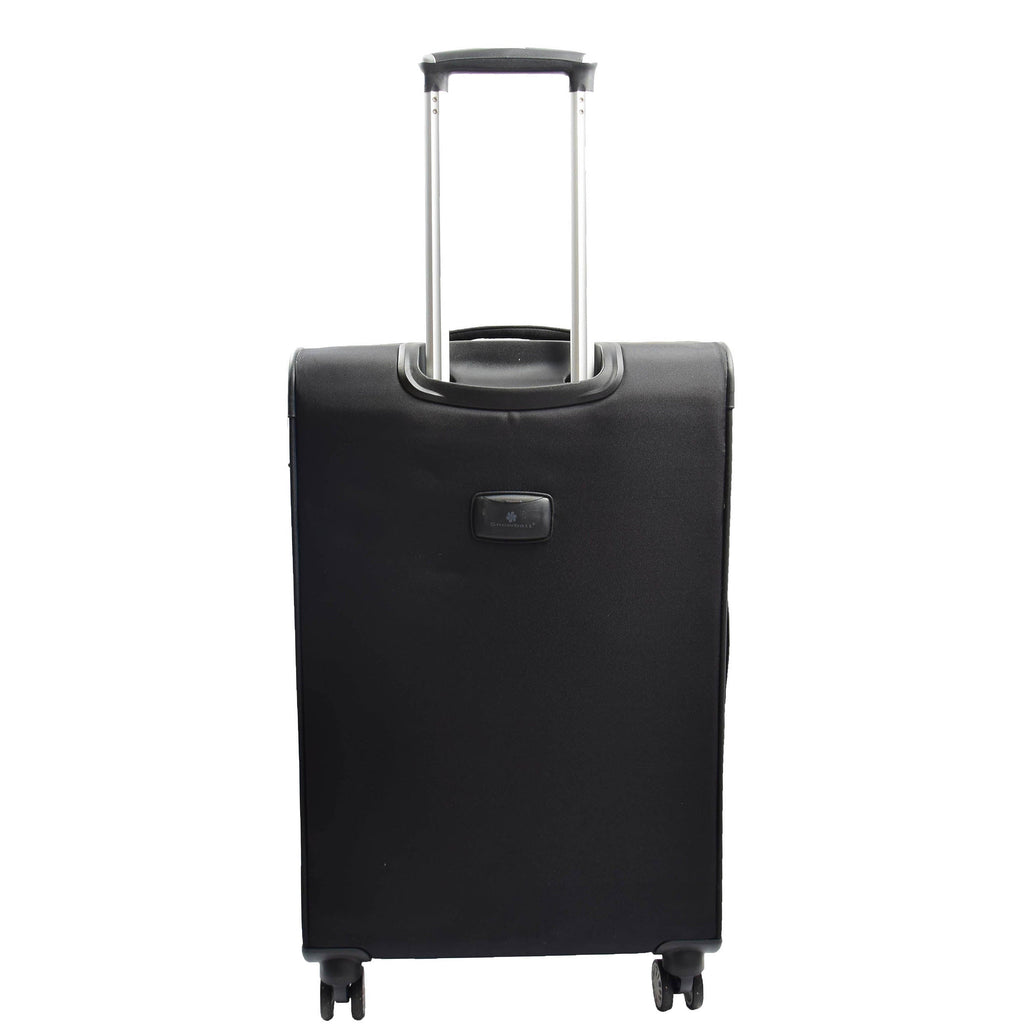 DR644 Soft Luggage Four Wheeled Suitcase With TSA Lock Black 7