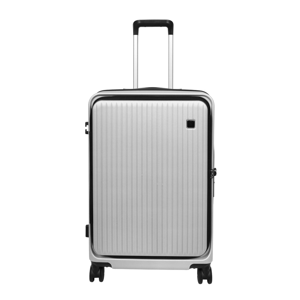 DR692 Four Wheel Suitcase Hard Shell Luggage Silver-5