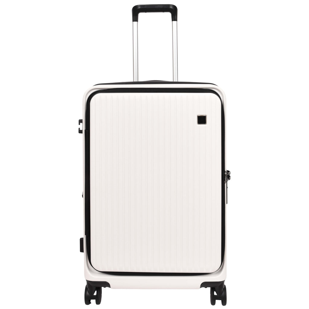 DR692 Four Wheel Suitcase Hard Shell Luggage White-4