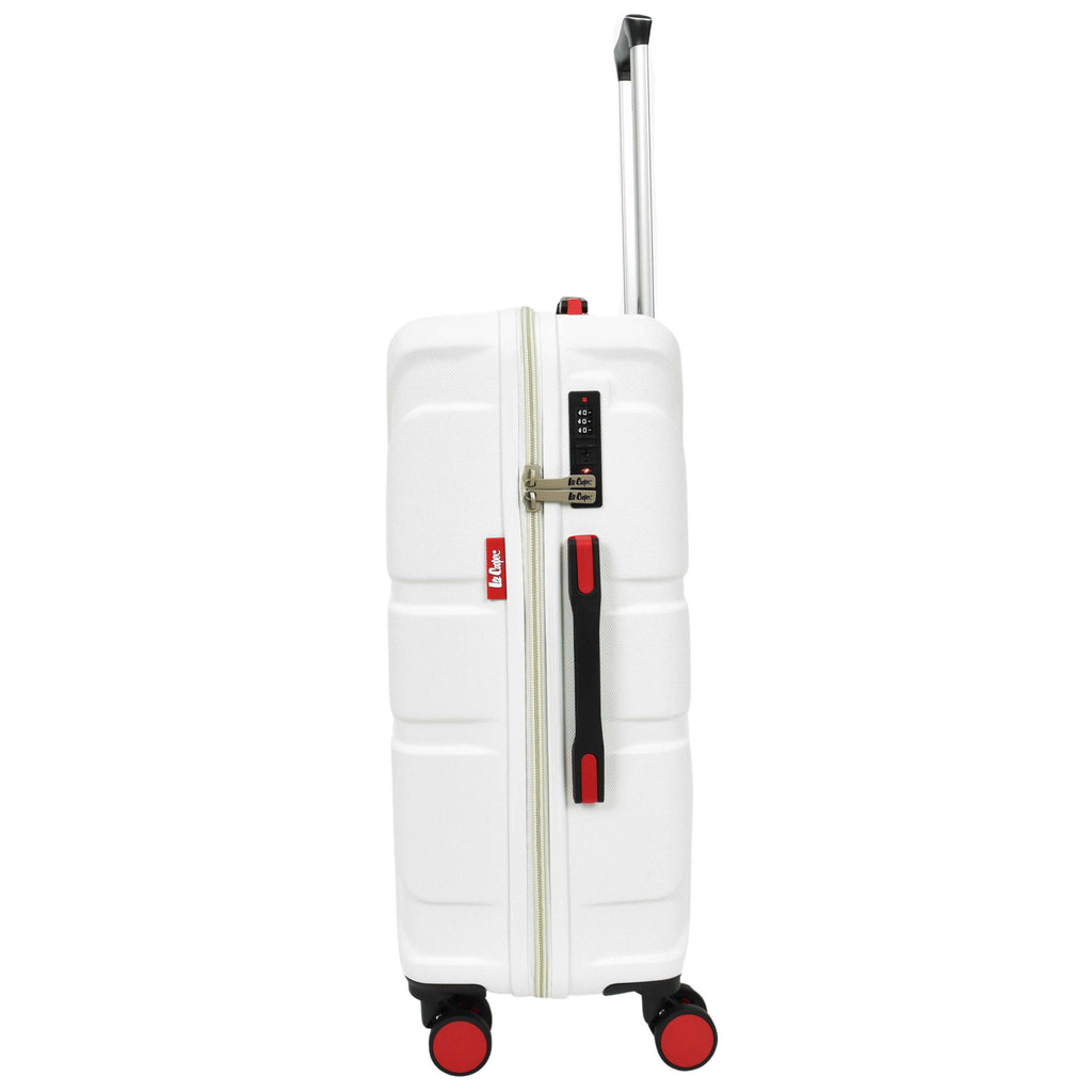 DR631 Hard Shell Four Spinner Wheeled Travel Suitcases White 9
