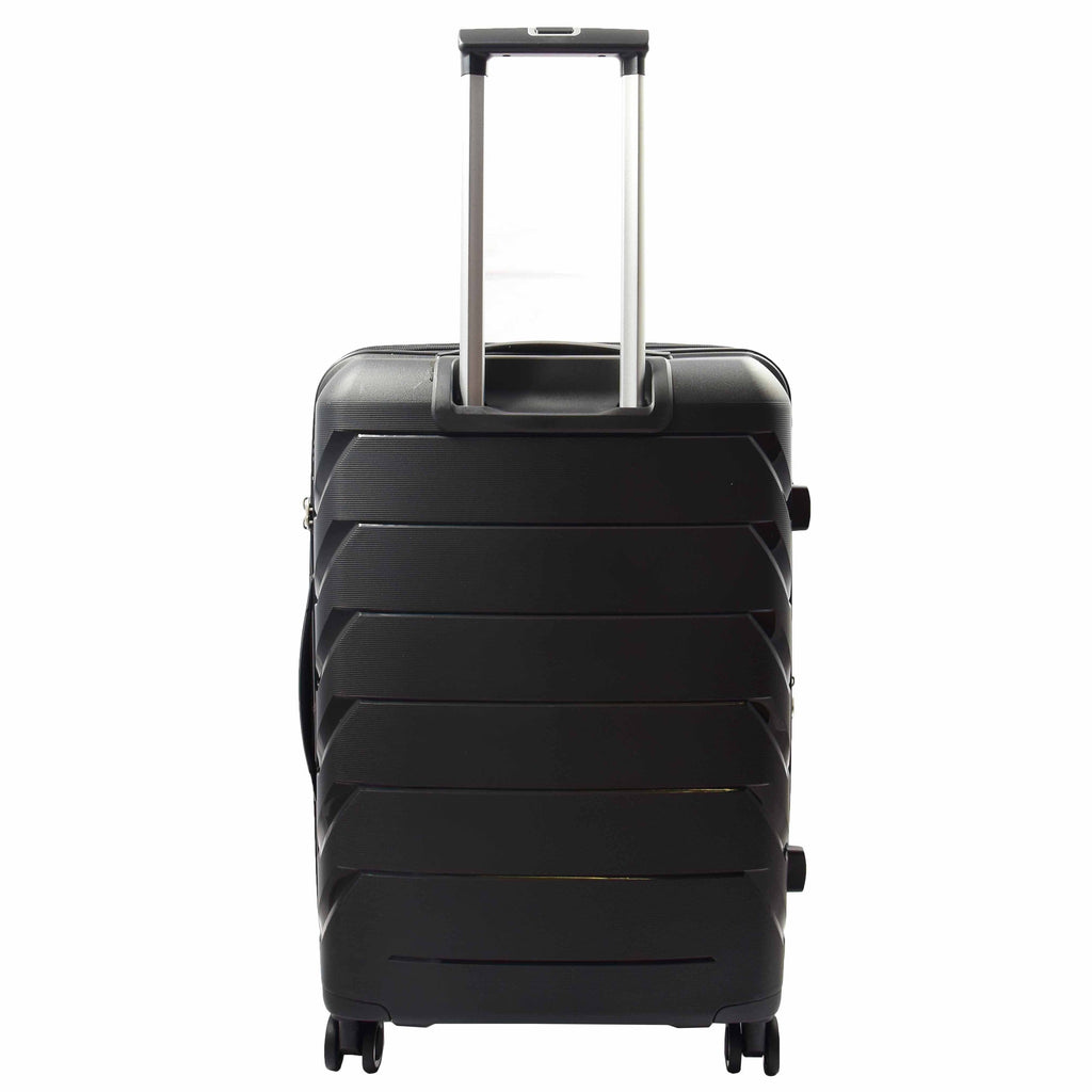 DR553 Expandable Hard Shell Luggage With 8 Spinner Wheels Black 8