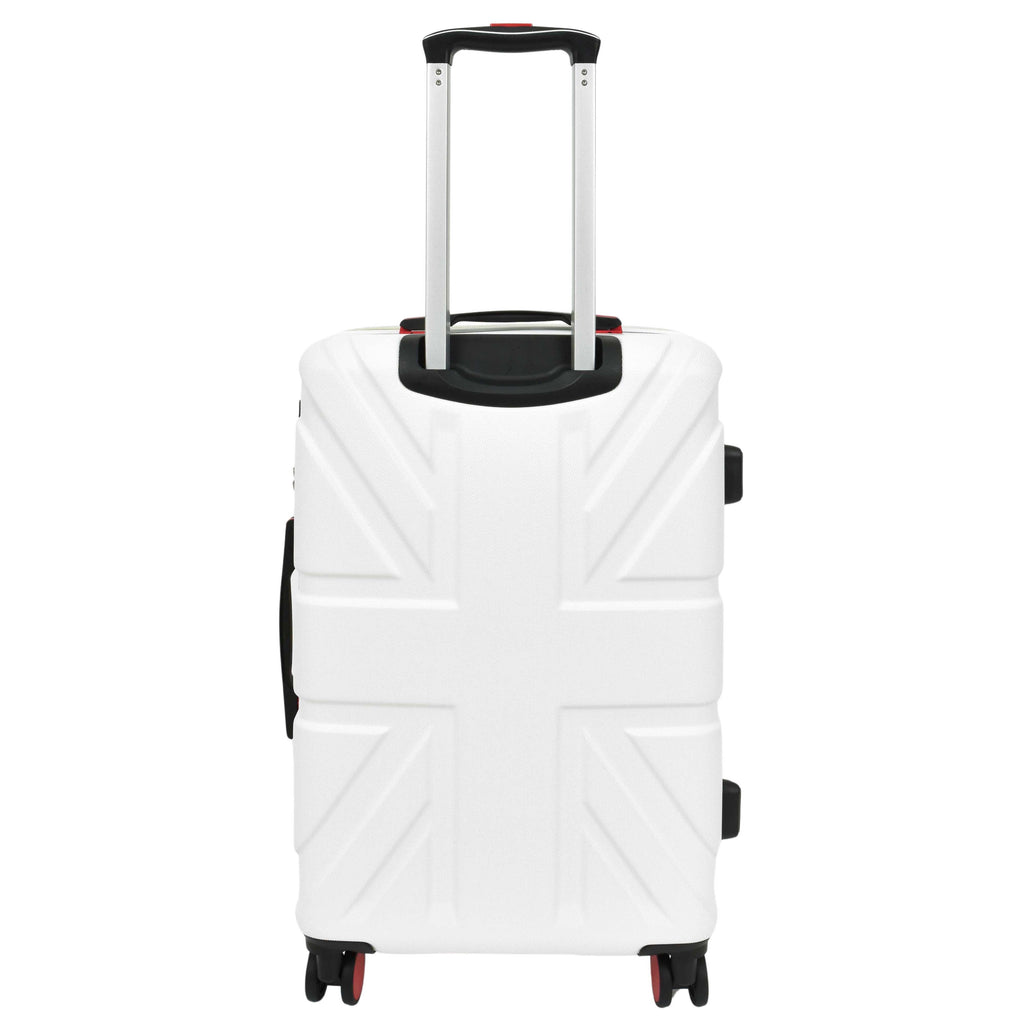 DR631 Hard Shell Four Spinner Wheeled Travel Suitcases White 10