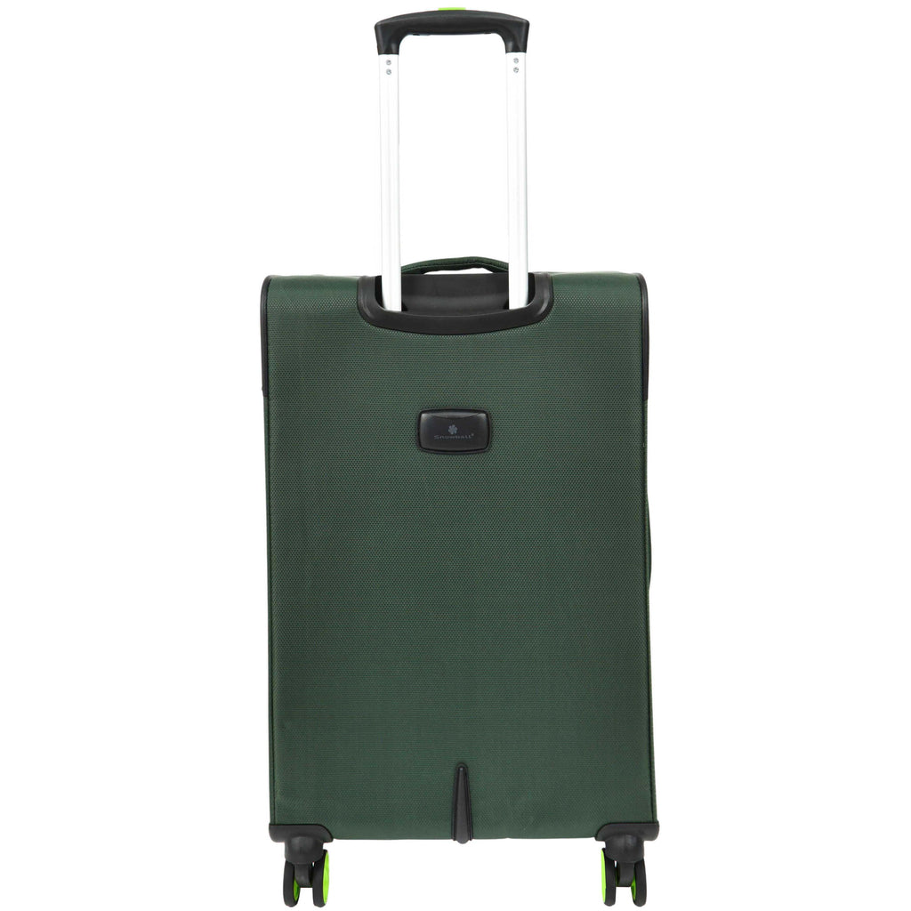 DR627 Eight Spinner Wheeled Soft Expandable Suitcase Green 10
