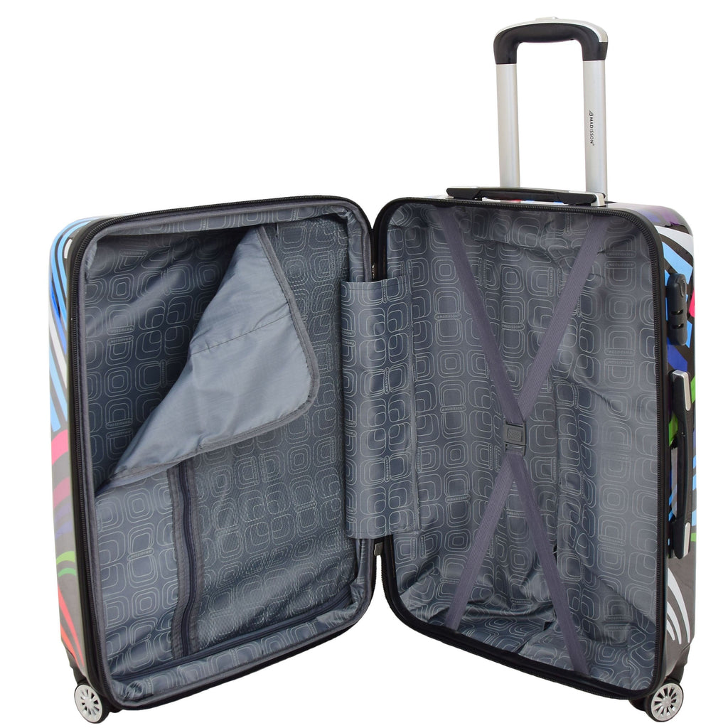 DR622 Lightweight Four Wheeled Luggage With Multi-Hearts Print 11