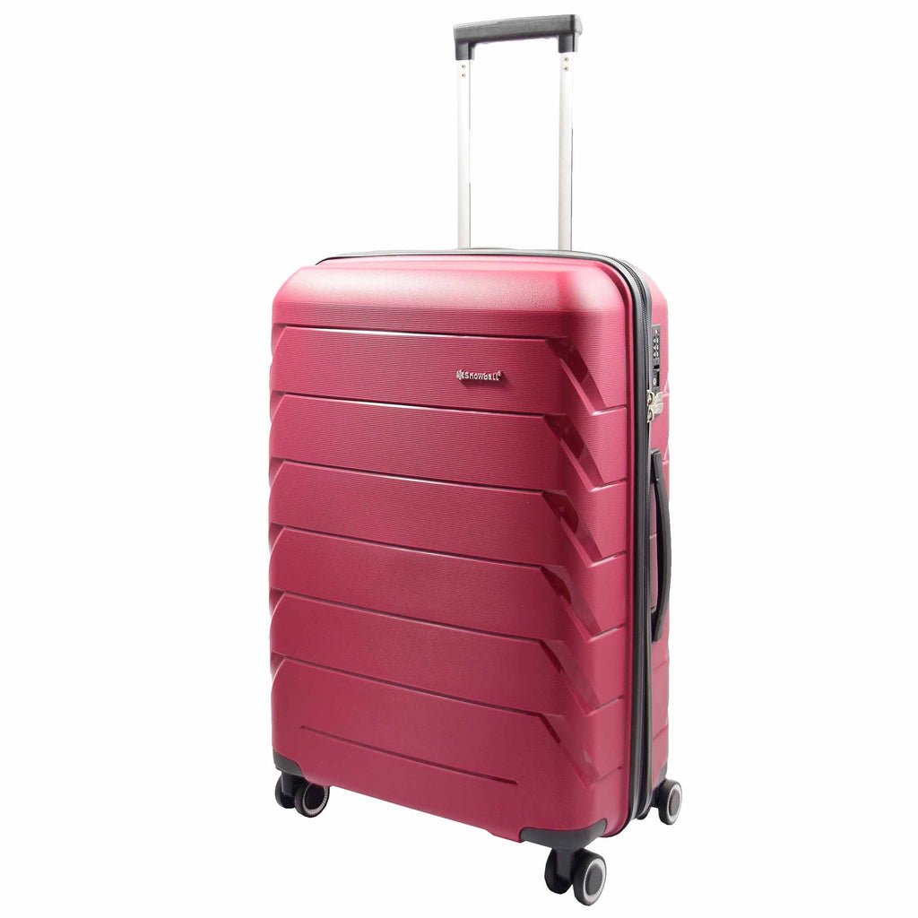 DR553 Expandable Hard Shell Luggage With 8 Spinner Wheels Burgundy 6