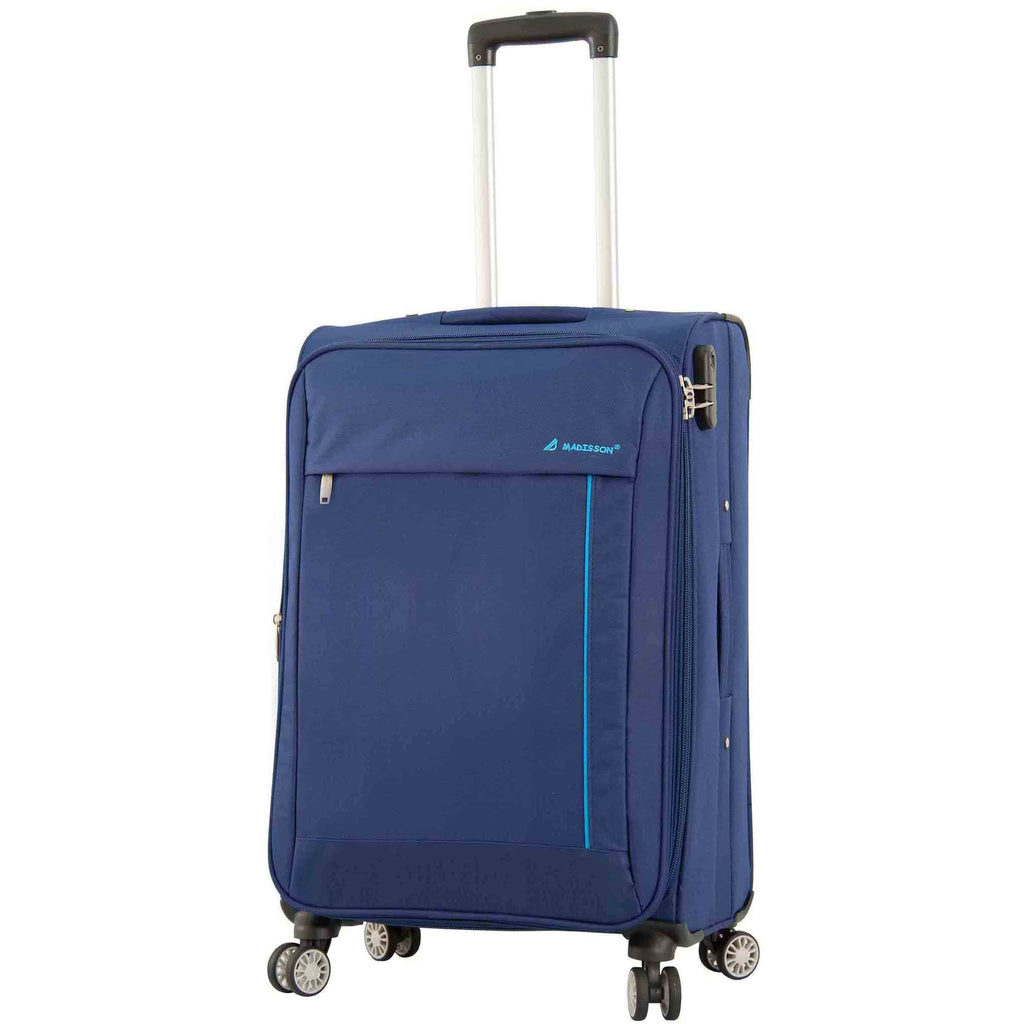DR549 Expandable 8 Spinner Wheel Soft Luggage Navy 6