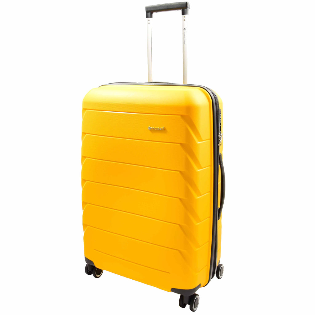 DR553 Expandable Hard Shell Luggage With 8 Spinner Wheels Yellow 6