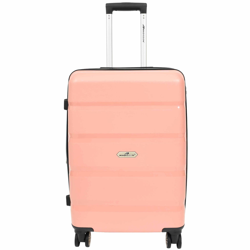 DR646 Expandable Travel Suitcases Hard Shell Four Wheel PP Luggage Rose Gold 7